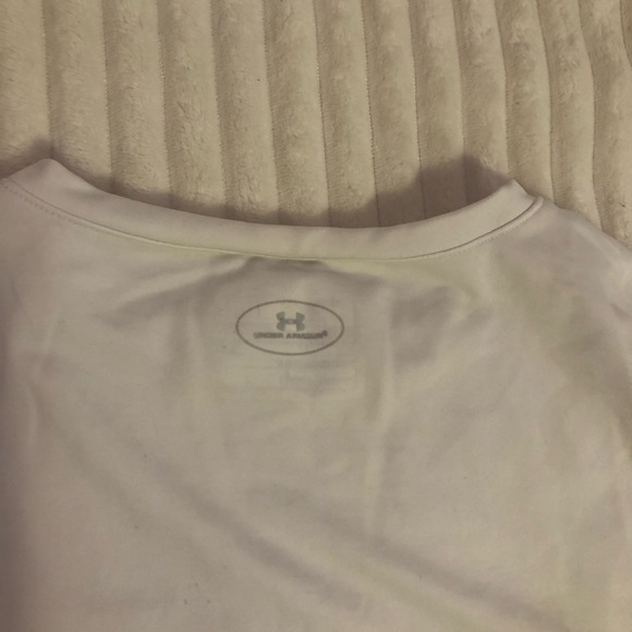 💥2/15$ White fitted under armour long sleeve size xs - Picture 2 of 3